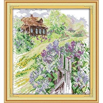 Everlasting love Country path Chinese cross stitch kits Ecological cotton stamped DIY 11 14CT New year gift decorations for home 
Everlasting love Country path Chinese cross stitch kits Ecological cotton stamped DIY 11 14CT New year gift decorations for home