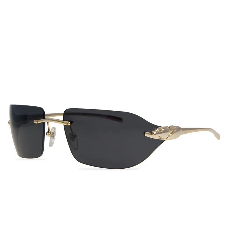 Vazrobe Rimless Brand Sunglasses Male Women Luxury Designer Leopard Sun Glasses for Men Ladies Black Brown
Vazrobe Rimless Brand Sunglasses Male Women Luxury Designer Leopard Sun Glasses for Men Ladies Black Brown