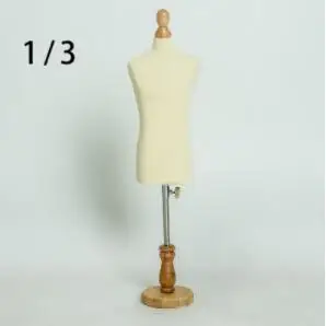 Фото 1/3 Male dress form Mannequin jewelry flexible women Student sewing 1:3scale Jersey bust adjustable rack Mini Size C810 | Дом и сад