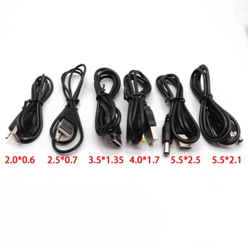 DC Power Adapter Plug USB Convert To 2.5*0.7/3.5*1.35/4.0*1.7/5.5*2.1 MmBlack Shape Right Angle Jack With Cord Connector Cable
DC Power Adapter Plug USB Convert To 2.5*0.7/3.5*1.35/4.0*1.7/5.5*2.1 MmBlack Shape Right Angle Jack With Cord Connector Cable