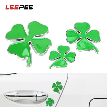 LEEPEE 1 Piece Universal Chrom Metal Green Four Clover Leaf Emblem Sticker Car Styling
LEEPEE 1 Piece Universal Chrom Metal Green Four Clover Leaf Emblem Sticker Car Styling