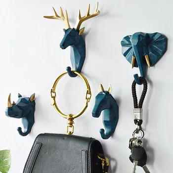 Wall Hanging Hook key holder hanger Deer Head Antlers elephant Hanging over the door Cap Display Racks Coat Hanger Room Decor
Wall Hanging Hook key holder hanger Deer Head Antlers elephant Hanging over the door Cap Display Racks Coat Hanger Room Decor