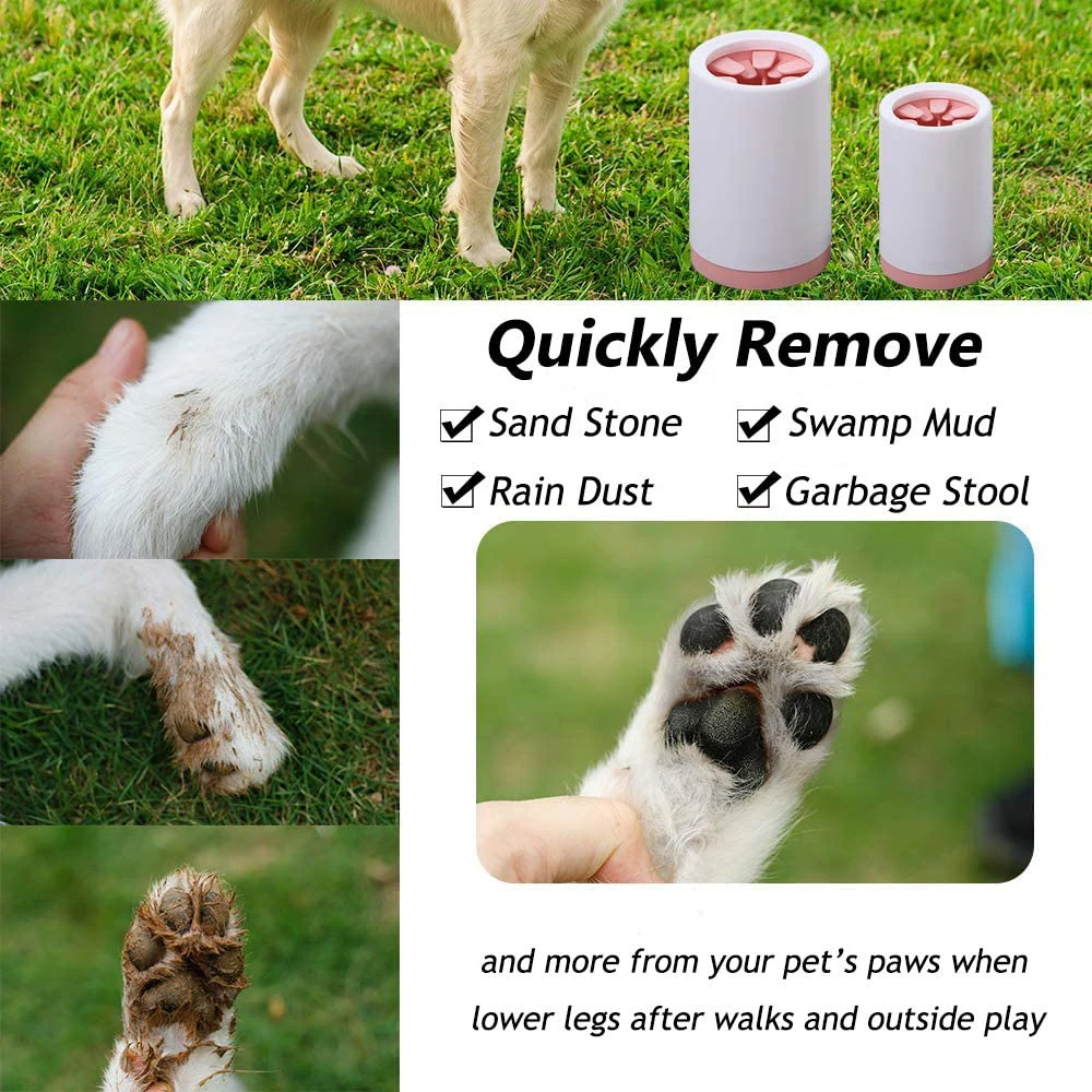 Generic Dog Paws Cleaner Dogs Legs Paw Plunger Pet Foot Washer Cup