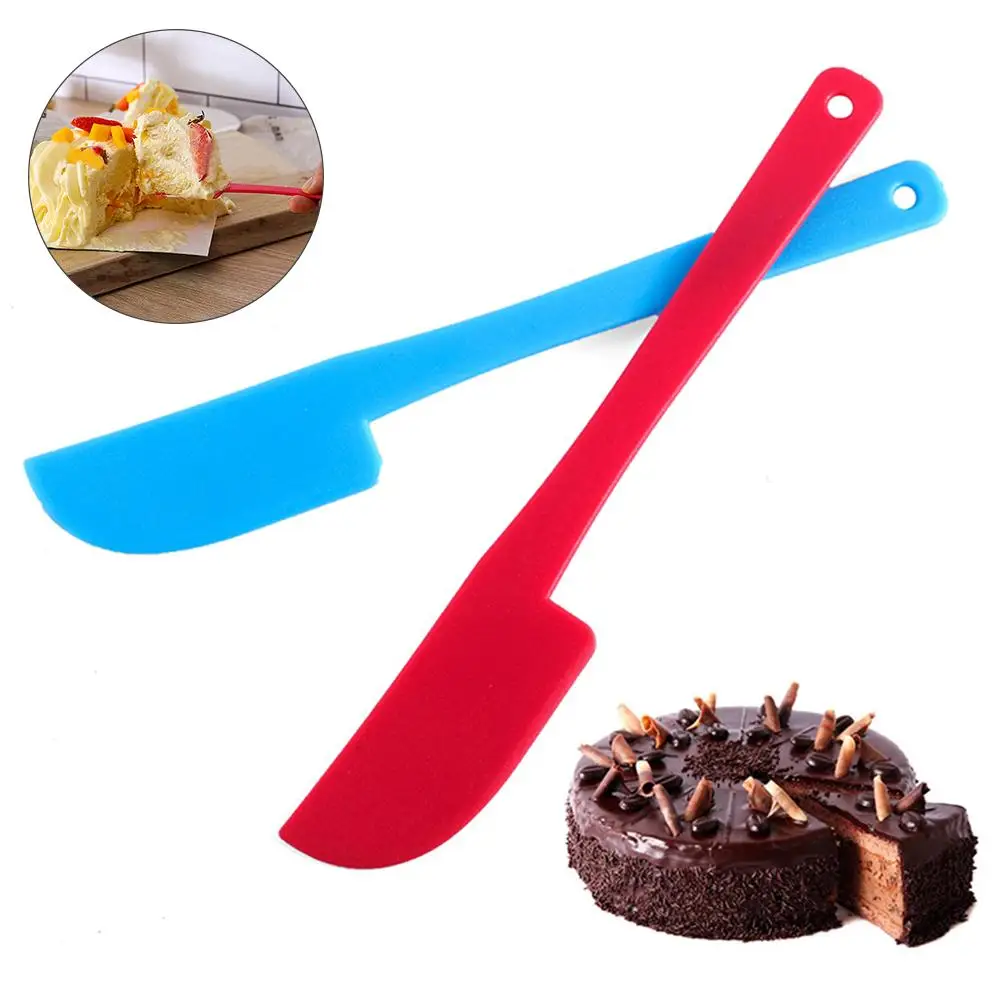 Фото Plastic Cream Butter Cake Spatula Mixing Batter Scraper Knife Brush Baking Tool | Дом и сад