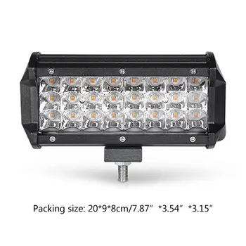2020 New 72W 7inch Triple Row LED Light Bar Dual Color 12V 24V LED Spot Beam Lamp for ATV
2020 New 72W 7inch Triple Row LED Light Bar Dual Color 12V 24V LED Spot Beam Lamp for ATV