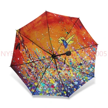 Creative Colorful Hummingbird Umbrella Anti-uv Sun Protection Umbrella Bird 3 Folding Gift Sunny Rainy Umbrellas For Women 20pcs
Creative Colorful Hummingbird Umbrella Anti-uv Sun Protection Umbrella Bird 3 Folding Gift Sunny Rainy Umbrellas For Women 20pcs