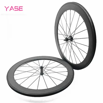 YASE clincher 60x25mm bike wheel straight pull Powerway R36 ceramic pillar 1420 700c wheelset carbon wheel 700c wheelset carbon 
YASE clincher 60x25mm bike wheel straight pull Powerway R36 ceramic pillar 1420 700c wheelset carbon wheel 700c wheelset carbon