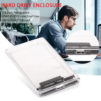 2.5 inch Transparent USB3.0 HDD Case Tool Free Hard Drive Enclosure SATA to MICRO USB3.0 Transparent Hard Disk Box 20JUN 23
2.5 inch Transparent USB3.0 HDD Case Tool Free Hard Drive Enclosure SATA to MICRO USB3.0 Transparent Hard Disk Box 20JUN 23