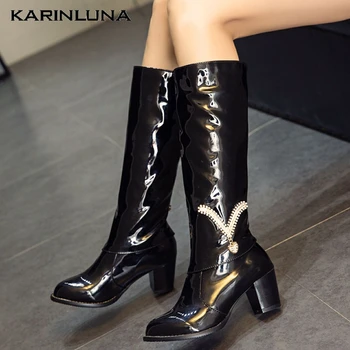 Karinluna Large Size 33-48 Fashion 2020 Brand New Chunky High Heels Autumn Winter Woman Shoes Riding Boots
Karinluna Large Size 33-48 Fashion 2020 Brand New Chunky High Heels Autumn Winter Woman Shoes Riding Boots