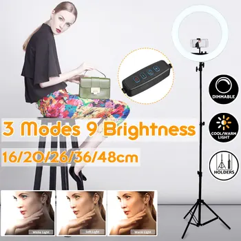 Photo LED Selfie Ring Fill Light Camera Phone Ring Lamp 16/20/26/36/48cm Video Live Studio Light For Makeup Video Live Studio
Photo LED Selfie Ring Fill Light Camera Phone Ring Lamp 16/20/26/36/48cm Video Live Studio Light For Makeup Video Live Studio