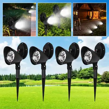 2-in-1 Waterproof LED Solar Spotlight Adjustable Landscape Light Security Lighting Dark Sensing Auto On_Off for Patio Deck Yard
2-in-1 Waterproof LED Solar Spotlight Adjustable Landscape Light Security Lighting Dark Sensing Auto On_Off for Patio Deck Yard