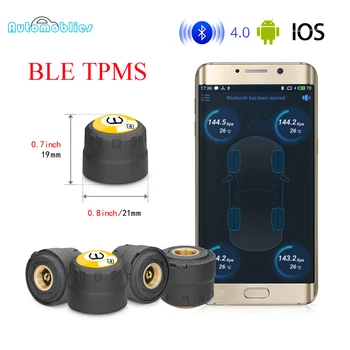 BLE TPMS Bluetooth 4.0 Low Energy App Display Car Tire Pressure Monitor System 4 External Sensors Suitable for iOS / Android
BLE TPMS Bluetooth 4.0 Low Energy App Display Car Tire Pressure Monitor System 4 External Sensors Suitable for iOS / Android