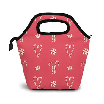 Candy Cane Hearts Pattern Lunch Bag Lunch/ice Bags Portable Insulated Picnic Food Box for Women Men
Candy Cane Hearts Pattern Lunch Bag Lunch/ice Bags Portable Insulated Picnic Food Box for Women Men