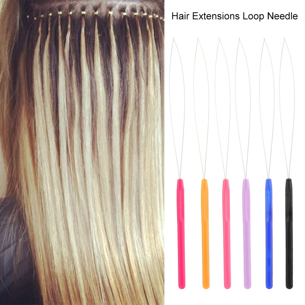 Fashion 1Pc Hair Extensions Loop Needle Threader Micro Ring Bead Pulling Tool Wig Making Tools Bead Pulling Kit Hair Accessories
Fashion 1Pc Hair Extensions Loop Needle Threader Micro Ring Bead Pulling Tool Wig Making Tools Bead Pulling Kit Hair Accessories