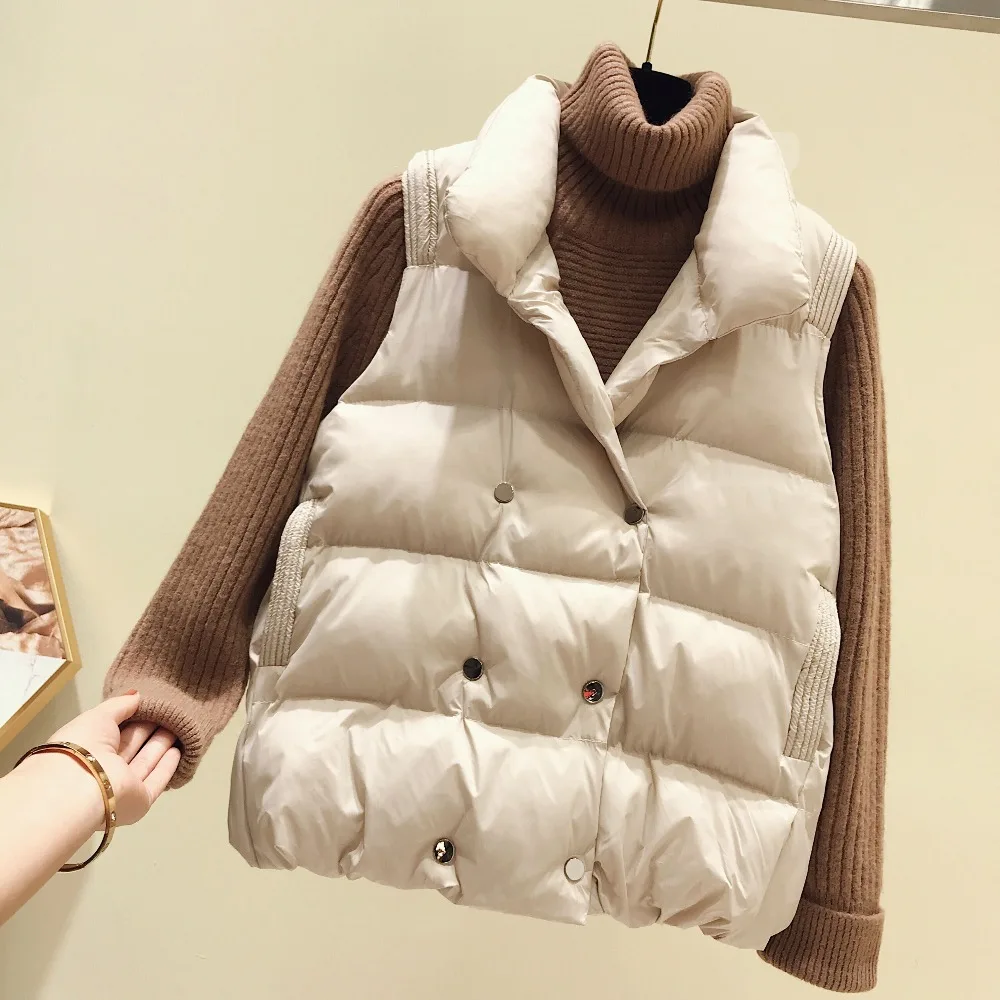 2019 New Women Cotton Down Vest Female Ultra Light Warm Down Jacket Jacket Autumn Winter Stand Collar Sleeveless Coat
2019 New Women Cotton Down Vest Female Ultra Light Warm Down Jacket Jacket Autumn Winter Stand Collar Sleeveless Coat