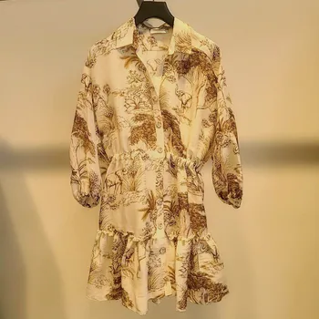 French elegant shirt collar falbala printing of new fund of 2020 autumn winters hubble-bubble sleeve girl dress is 20323
French elegant shirt collar falbala printing of new fund of 2020 autumn winters hubble-bubble sleeve girl dress is 20323