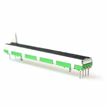 75mm mixer fader B10K dual channel straight sliding potentiometer B103 
75mm mixer fader B10K dual channel straight sliding potentiometer B103