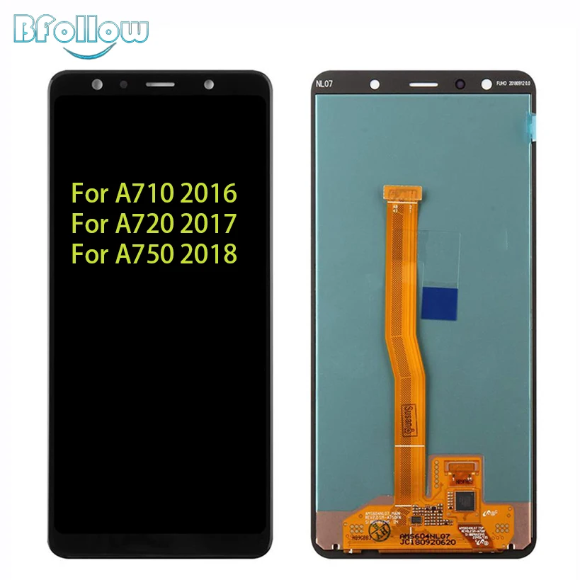 BFOLLOW Screen Replacement For Samsung Galaxy A710 2016 A720 2017 A750 2018 Display Assembly Digitizer
BFOLLOW Screen Replacement For Samsung Galaxy A710 2016 A720 2017 A750 2018 Display Assembly Digitizer