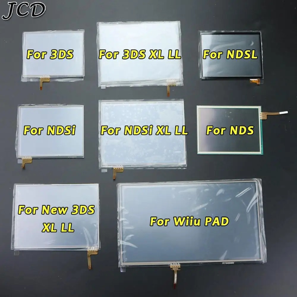 

JCD Touch Screen digitizer glass Display Touch Panel Replacement For DS Lite For NDSL NDSi XL for New 3DS XL Wiiu PAD