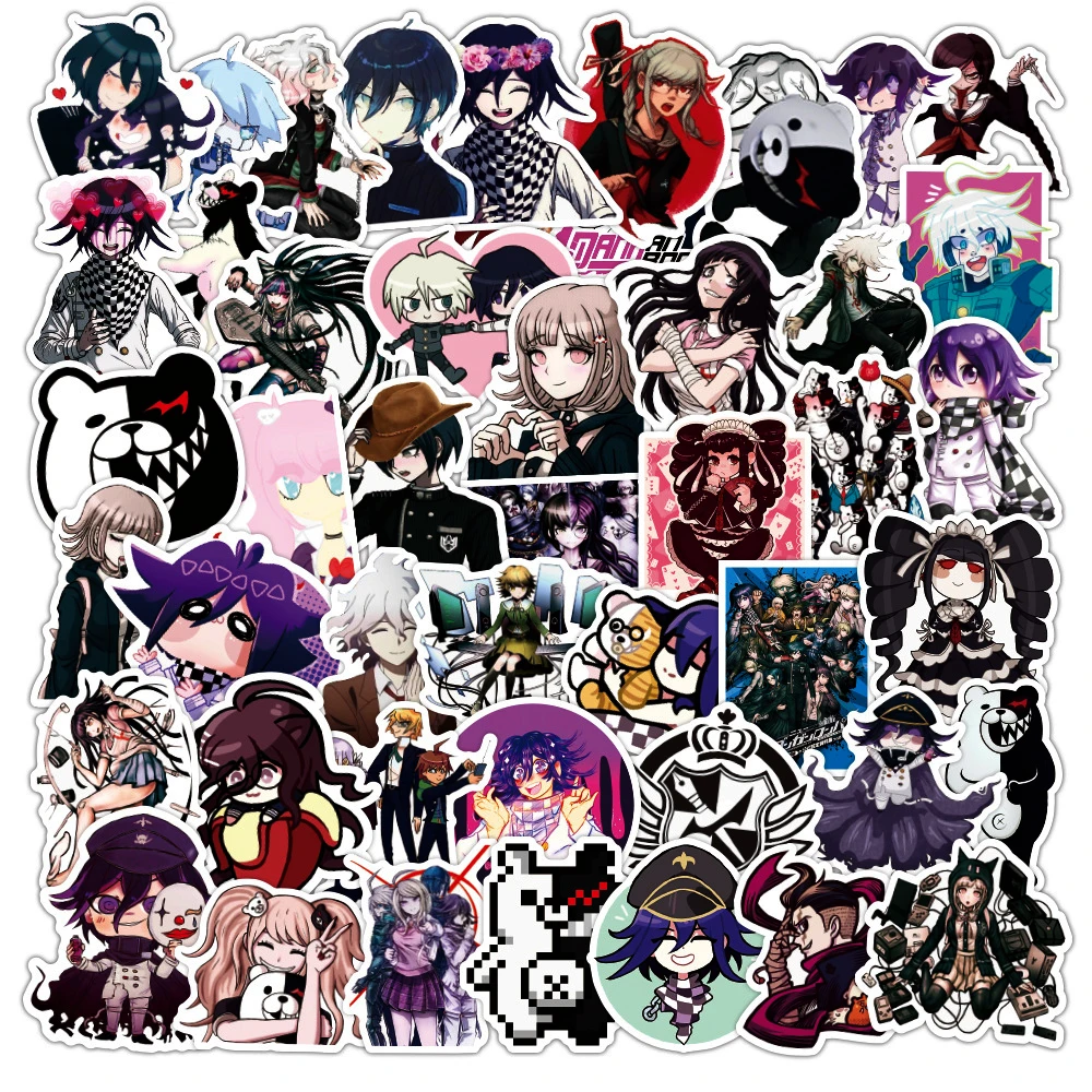 50PCS Waterproof Danganronpa Anime Stickers DIY Snowboard Laptop Luggage Fridge Guitar Graffiti Decal Sticker Kid Classic Toys
50PCS Waterproof Danganronpa Anime Stickers DIY Snowboard Laptop Luggage Fridge Guitar Graffiti Decal Sticker Kid Classic Toys