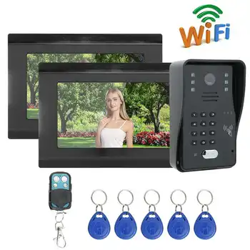 WiFi Wired Doorbell Intercom Video Peephole RFID Doorbell with LCD Screen Rainprrof Night Vision IR-CUT Doorbell Surveillance
WiFi Wired Doorbell Intercom Video Peephole RFID Doorbell with LCD Screen Rainprrof Night Vision IR-CUT Doorbell Surveillance
