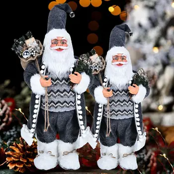 Plush 45cm Santa Claus Christmas Decor Decorative Doll Gifts Xmas Gray Beautiful Festive Hanging Party Indoor Christmas Doll
Plush 45cm Santa Claus Christmas Decor Decorative Doll Gifts Xmas Gray Beautiful Festive Hanging Party Indoor Christmas Doll