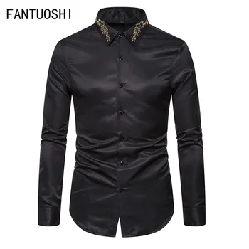 Men's Shirt 2019 New Cotton Slim Business Casual Single-breasted Shirt Solid Color High Quality Men's Top Black white size 3XL
Men's Shirt 2019 New Cotton Slim Business Casual Single-breasted Shirt Solid Color High Quality Men's Top Black white size 3XL