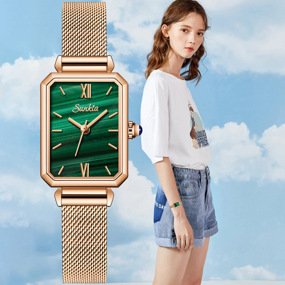 SUNKTA Women Watches Women Fashion Luxury Rose Gold Stainless Steel Watch With Mesh Strap Quality Classic Ladies Wristwatches
SUNKTA Women Watches Women Fashion Luxury Rose Gold Stainless Steel Watch With Mesh Strap Quality Classic Ladies Wristwatches