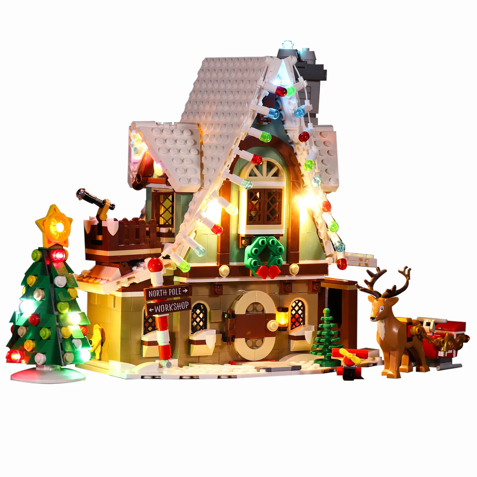 USB Powered LED Lighting Kit for Elf Club 10275 (LED Included Only, No LEGO Kit) - Classic Version
USB Powered LED Lighting Kit for Elf Club 10275 (LED Included Only, No LEGO Kit) - Classic Version