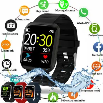 BEESCLOVER HD Color Screen 116pro for Smart Watch Bracelet Wristband Fitness Tracker Blood Pressure Heart Rate Monitor
BEESCLOVER HD Color Screen 116pro for Smart Watch Bracelet Wristband Fitness Tracker Blood Pressure Heart Rate Monitor
