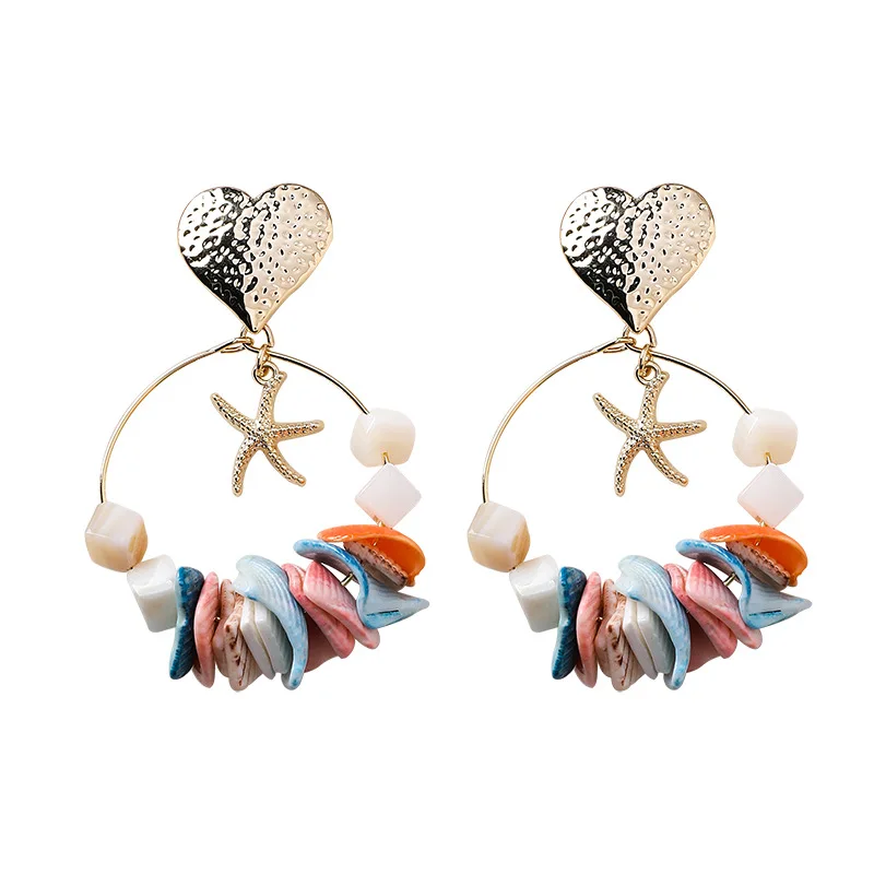 AENSOA Handmade Unique Shell Tassel Earrings Bohemia Shell Colorful Stone Irregular Statement Earrings For Women Summer Jewelry
AENSOA Handmade Unique Shell Tassel Earrings Bohemia Shell Colorful Stone Irregular Statement Earrings For Women Summer Jewelry