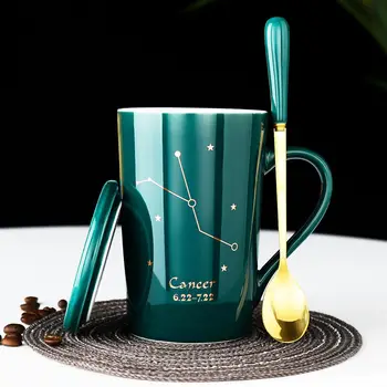 Mug Constellation Cup Female Ceramic Drinking Cup with Lid Spoon Creative Couple Cup Christmas Mugs Tazas De Ceramica Creativas
Mug Constellation Cup Female Ceramic Drinking Cup with Lid Spoon Creative Couple Cup Christmas Mugs Tazas De Ceramica Creativas