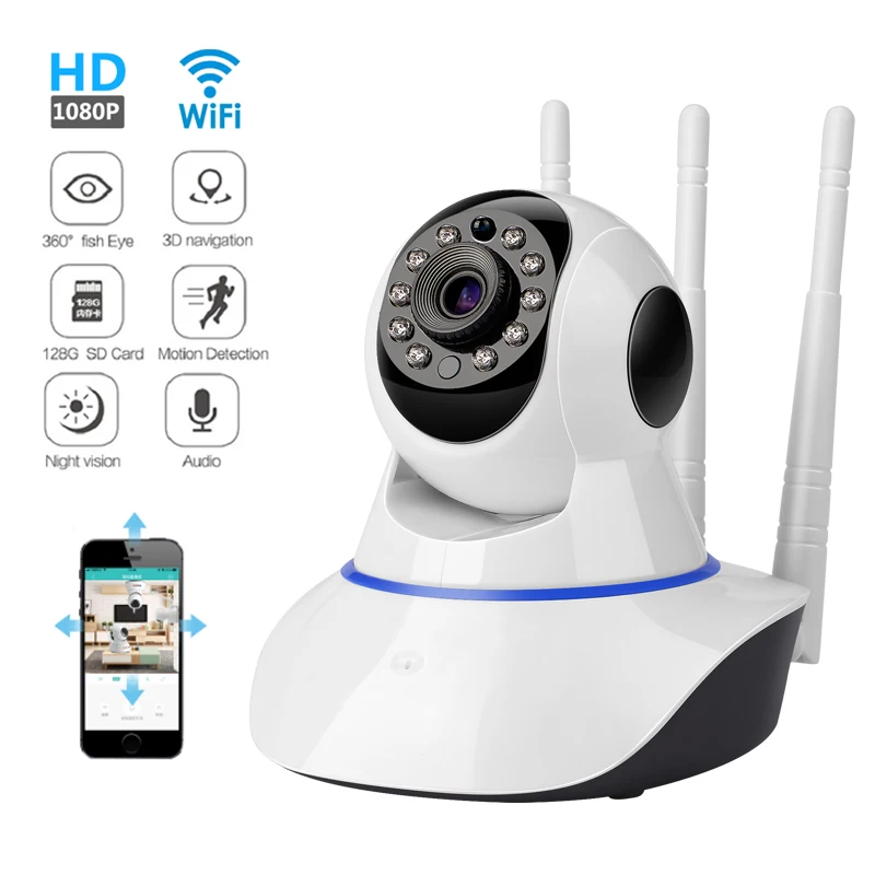 Home Security IP Camera Wi-Fi Wireless Mini Network Camera Surveillance Wifi 720P Night Vision CCTV Camera Baby Monitor
Home Security IP Camera Wi-Fi Wireless Mini Network Camera Surveillance Wifi 720P Night Vision CCTV Camera Baby Monitor