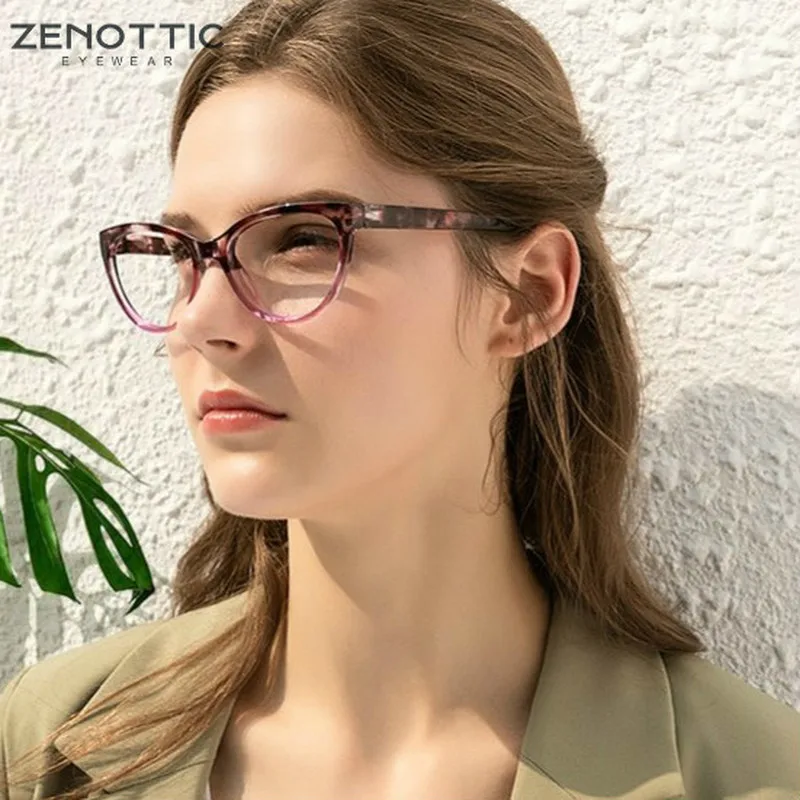 Очки ZENOTTIC в стиле ретро для чтения кошачий глаз Женские винтажные очки с