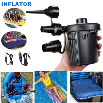 Electric Air Pump Portable Air Pump with 3 Nozzles Quick Inflate Deflate for Air Bed Mattress Paddling Pool DC120 
Electric Air Pump Portable Air Pump with 3 Nozzles Quick Inflate Deflate for Air Bed Mattress Paddling Pool DC120