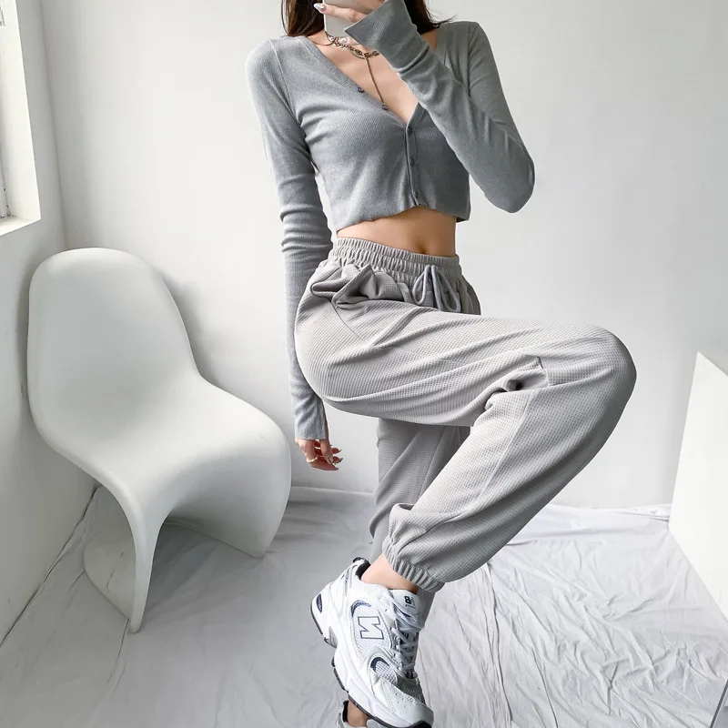 High Waist Drawstring Joogers Sweatpants Elastic Waist Trousers Harem Pants Women Plus Size Waffle Pants Long Bloomers for Women
High Waist Drawstring Joogers Sweatpants Elastic Waist Trousers Harem Pants Women Plus Size Waffle Pants Long Bloomers for Women