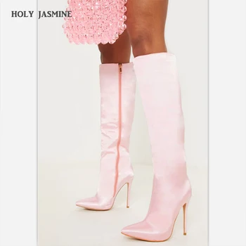 2019 Spring/Autumn Fashion Women Zipper Stilettos 12cm High Heel Boots Pumps Knee High Boots Sexy Women Pointed Toe Heels Shoes
2019 Spring/Autumn Fashion Women Zipper Stilettos 12cm High Heel Boots Pumps Knee High Boots Sexy Women Pointed Toe Heels Shoes
