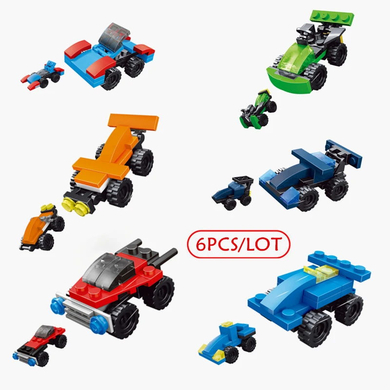 6 In 1 Model Diy Assembly Building Blocks Speed Racing Car Trunks Mini Toy Bricks Set For Children Kid Friend Brick Boy Gifts
6 In 1 Model Diy Assembly Building Blocks Speed Racing Car Trunks Mini Toy Bricks Set For Children Kid Friend Brick Boy Gifts