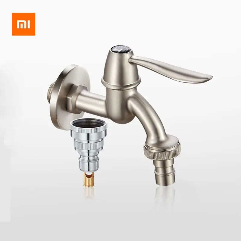 Xiaomi Mijia Washing Machine Faucet 4/6 Universal Water Intake Quick Connector Nickel Plating Smart Water Stop for Home Washing
Xiaomi Mijia Washing Machine Faucet 4/6 Universal Water Intake Quick Connector Nickel Plating Smart Water Stop for Home Washing