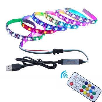 LED strip USB Interface RGB Symphony Light Bar LED 5v Remote Control Happy Valley Flowing Color Light with TV Color Backlight
LED strip USB Interface RGB Symphony Light Bar LED 5v Remote Control Happy Valley Flowing Color Light with TV Color Backlight