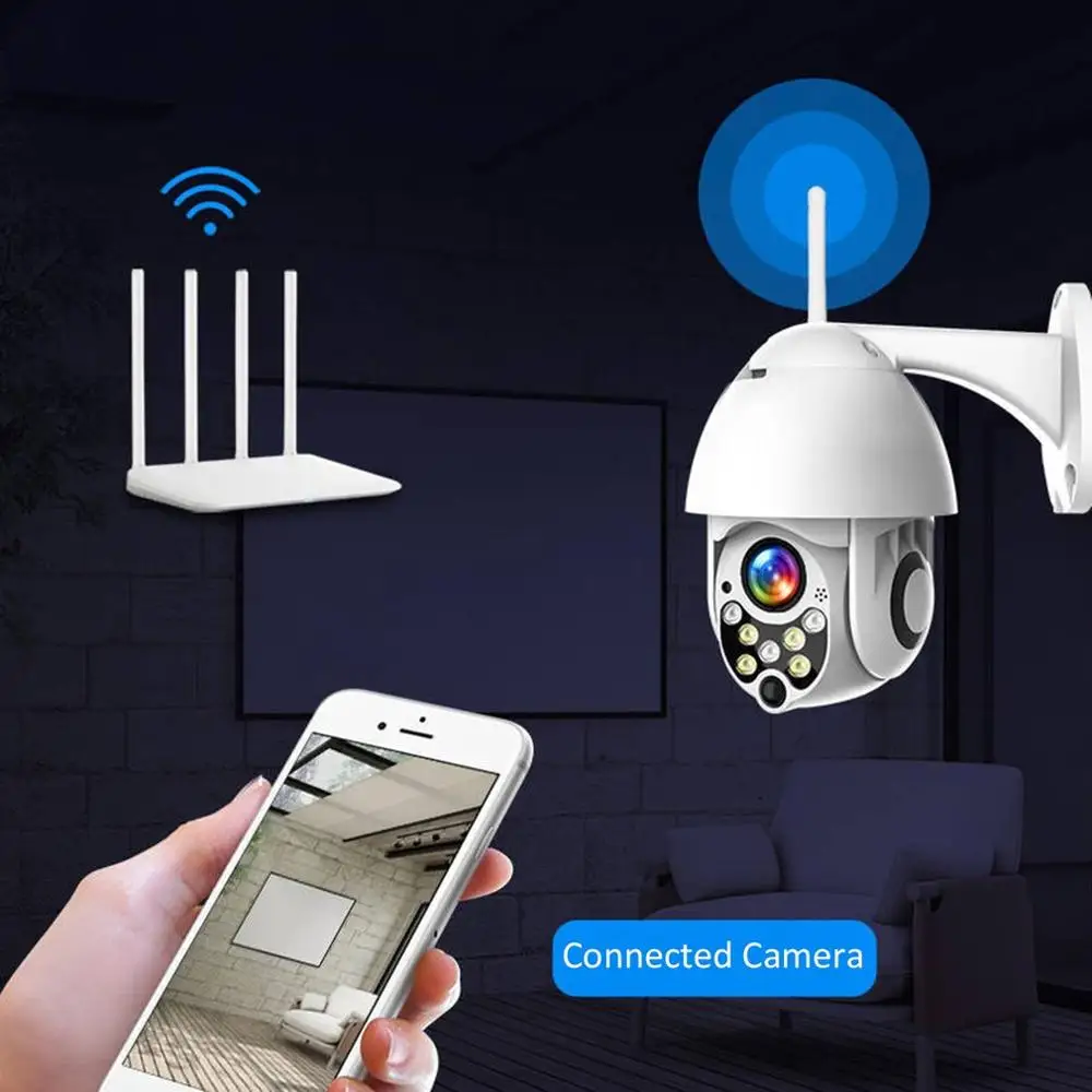1080P IP Camera Wifi Outdoor Speed Dome Wireless Wifi Security Camera Pan Tilt 4X Digital Zoom 2MP Network CCTV Surveillance
1080P IP Camera Wifi Outdoor Speed Dome Wireless Wifi Security Camera Pan Tilt 4X Digital Zoom 2MP Network CCTV Surveillance