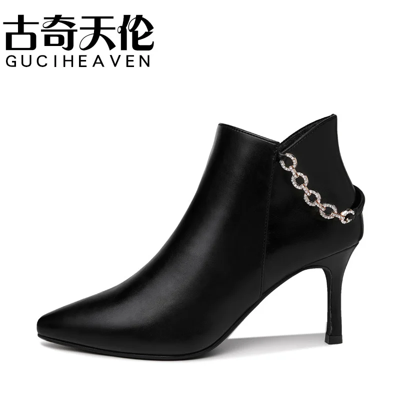 Gucci Tianlun 2019 Autumn New Style Pointed-Toe Thin Heeled Boots Side Zipper Casual Waterproof Platform WOMEN'S Shoes 9609
Gucci Tianlun 2019 Autumn New Style Pointed-Toe Thin Heeled Boots Side Zipper Casual Waterproof Platform WOMEN'S Shoes 9609