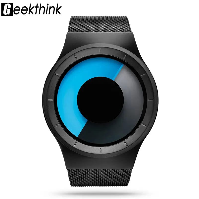 Geekthink Повседневные часы Для мужчин Топ Элитный бренд Повседневное сетка из