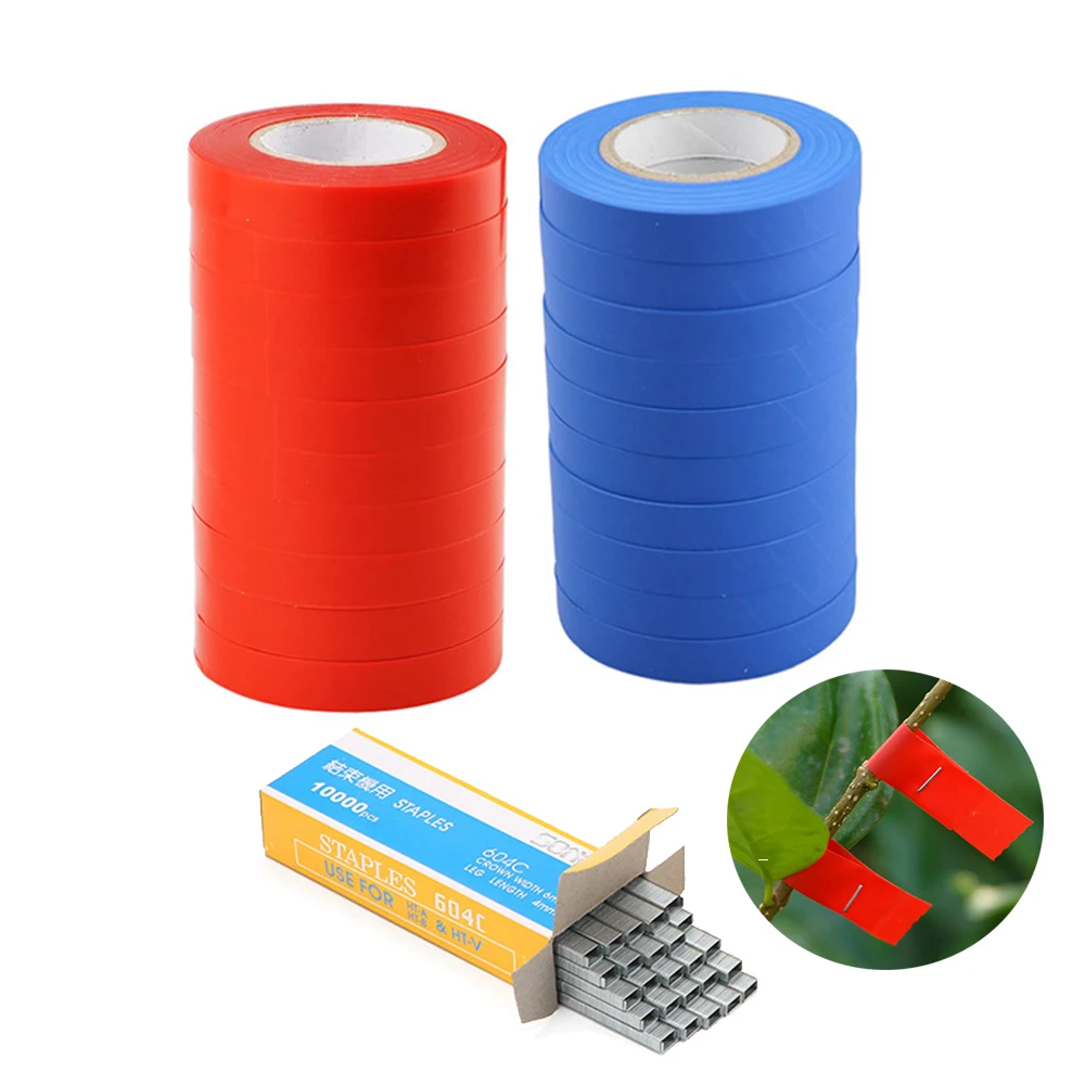 Garden Plant Tapetool Tapener Tying Machine Accessories 10 Rolls Tape + 1 Box Nails Vegetable Fruit Tree Pruning Tools
Garden Plant Tapetool Tapener Tying Machine Accessories 10 Rolls Tape + 1 Box Nails Vegetable Fruit Tree Pruning Tools