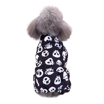 Halloween Pet dog clothes coat Skull Printed Puppy winter warm 4 Legged Jumpsuit Jacket Dog Coat Clothing For Small Medium Dogs
Halloween Pet dog clothes coat Skull Printed Puppy winter warm 4 Legged Jumpsuit Jacket Dog Coat Clothing For Small Medium Dogs