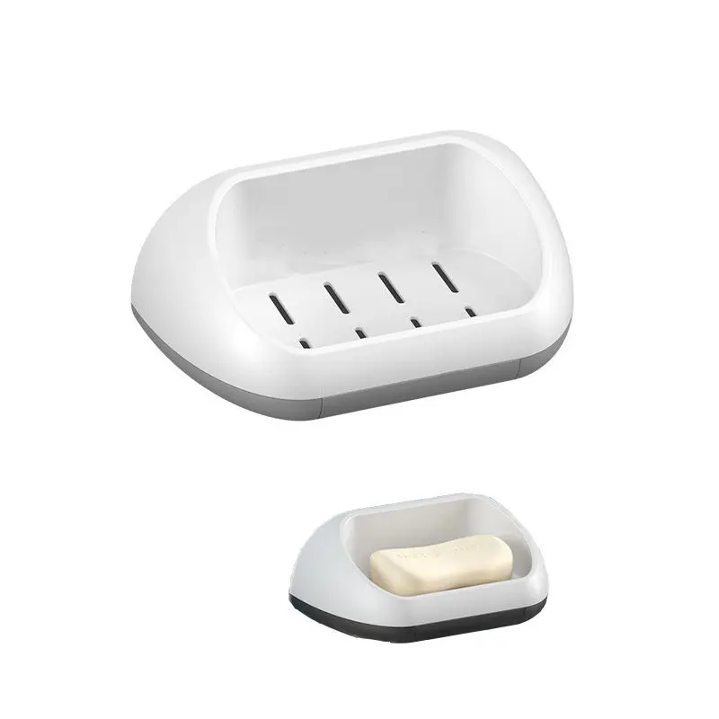 Creative drain soap box wall-mounted soap box without punching plastic tray bathroom double soap sucker rack
Creative drain soap box wall-mounted soap box without punching plastic tray bathroom double soap sucker rack