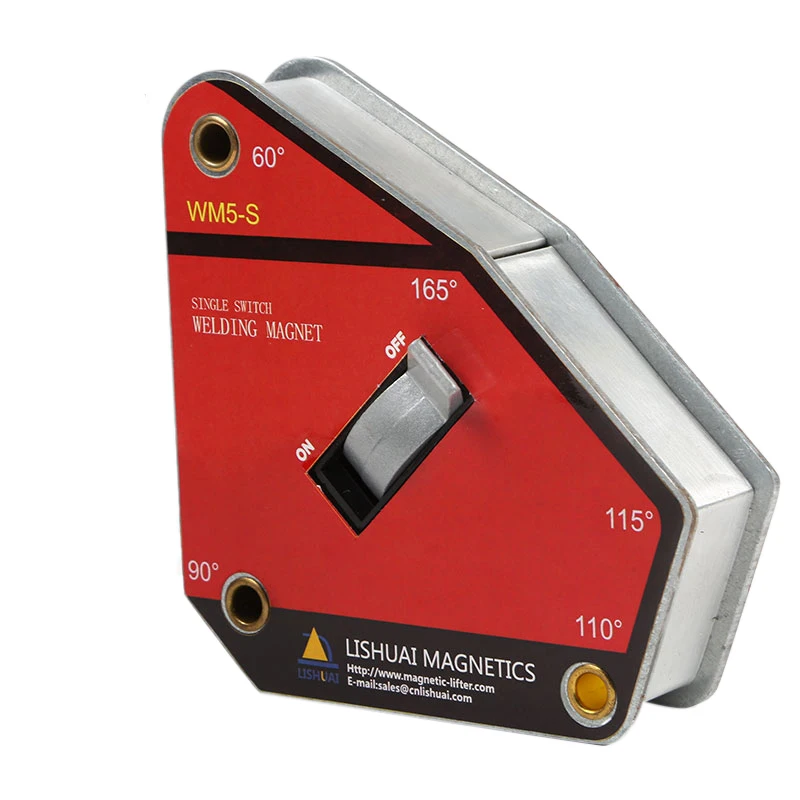 Single Switch Multi-Angle Magnetic Welding Holder/Strong On/Off Neodymium Magnet Welding Clamp WM5-S
Single Switch Multi-Angle Magnetic Welding Holder/Strong On/Off Neodymium Magnet Welding Clamp WM5-S