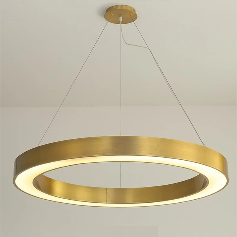 Modern Nordic Gold Copper LED Pendant Lights Circle Ring Suspension Luminaire Dining Room Lights
Modern Nordic Gold Copper LED Pendant Lights Circle Ring Suspension Luminaire Dining Room Lights