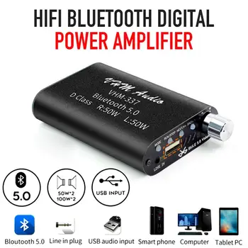 Mini Bluetooth Audio Amplifier AUX/USB/Bluetooth Input, Left+Right Channels 50W*2 Output
Mini Bluetooth Audio Amplifier AUX/USB/Bluetooth Input, Left+Right Channels 50W*2 Output