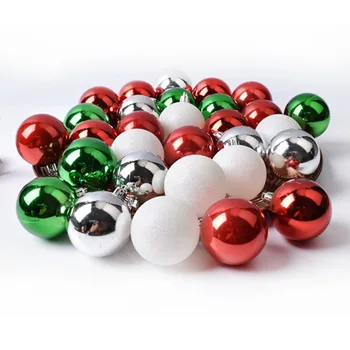 Christmas ball 6CM30 Pack plating ball glitter ball barrel window window hanging ball
Christmas ball 6CM30 Pack plating ball glitter ball barrel window window hanging ball